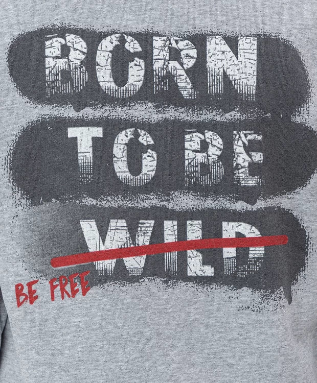 фото Серая толстовка на молнии button blue (122)