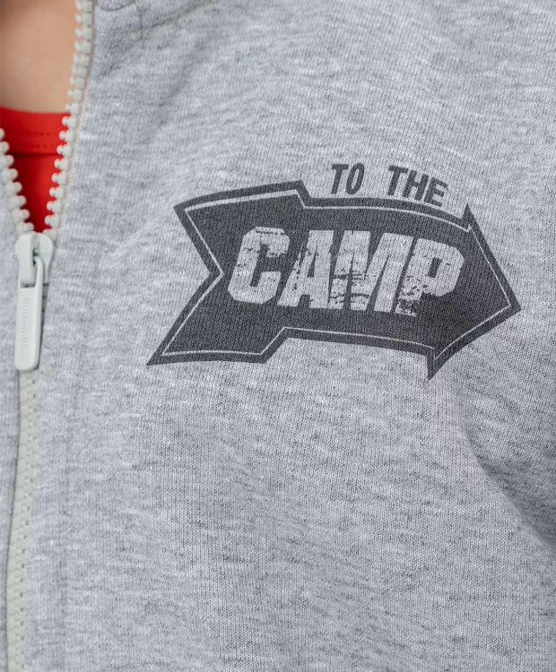 фото Серая толстовка на молнии button blue (122)