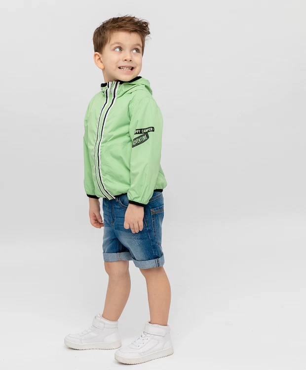 фото Салатовая ветровка button blue (122)