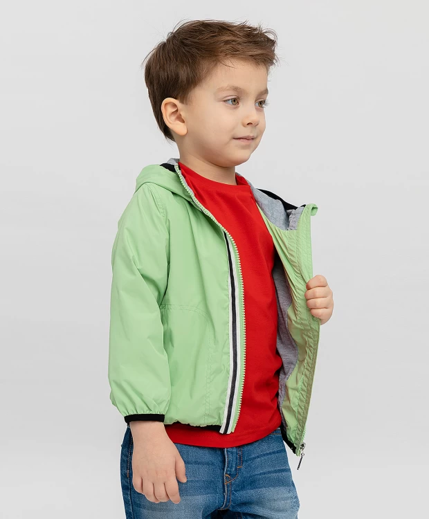 фото Салатовая ветровка button blue (122)