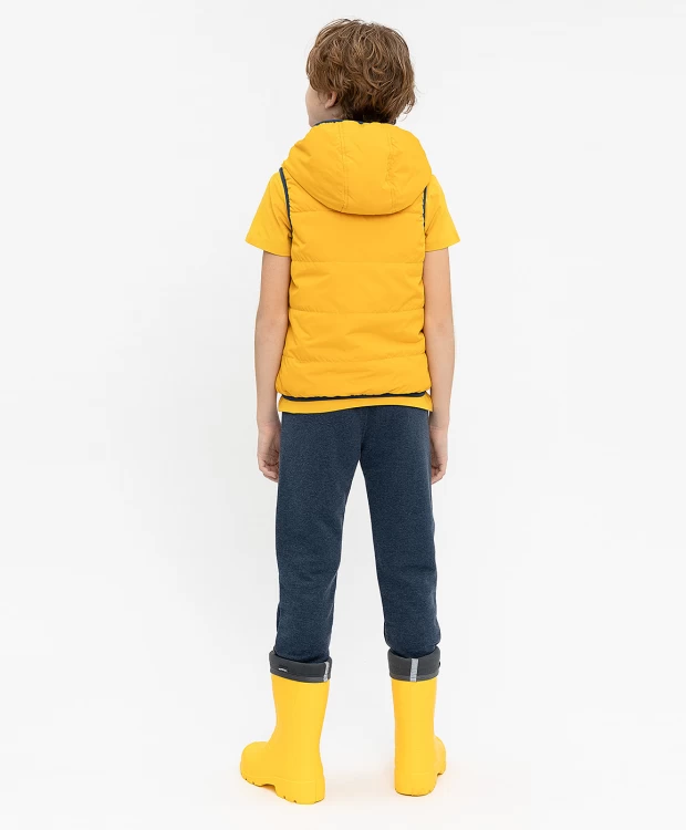 фото Двухсторонний жилет с капюшоном button blue (152)