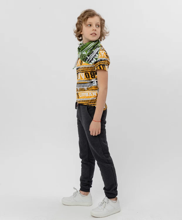 фото Темно-серые брюки button blue (116)