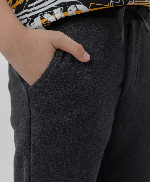 фото Темно-серые брюки button blue (116)