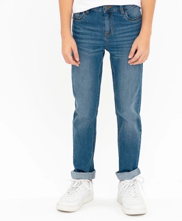 фото Синие джинсы regular fit button blue (158)