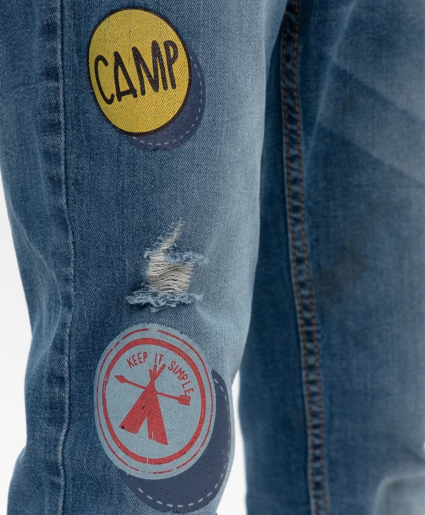 фото Синие джинсы regular fit button blue (116)