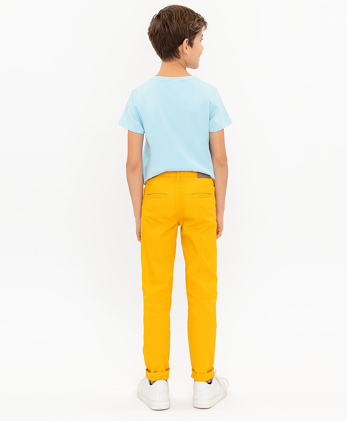 Желтые брюки Button Blue 120BBBC63082700, размер 104, цвет желтый - фото 4