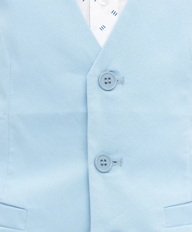 Голубой нарядный жилет Button Blue (116), размер 116 Голубой нарядный жилет Button Blue (116) - фото 6