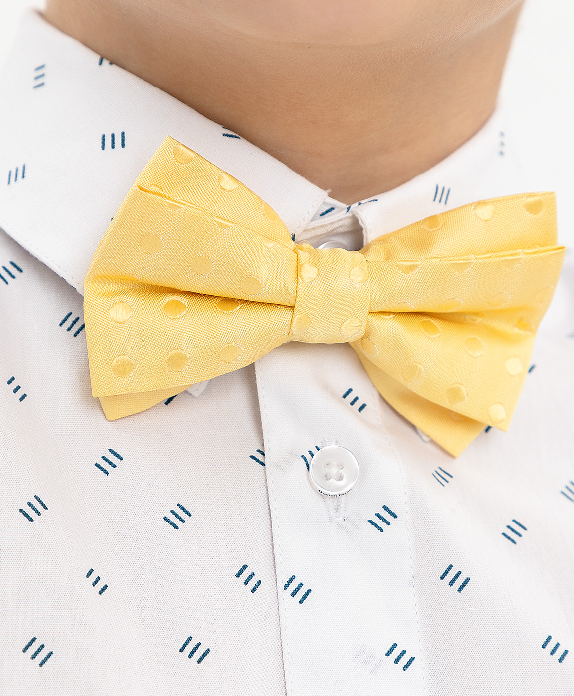 Желтый галстук-бабочка Button Blue 120BBBP86012700, размер Без размера - фото 2