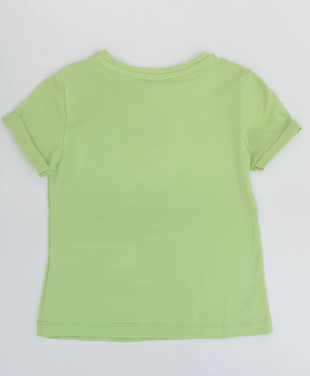 фото Салатовая футболка с коротким рукавом button blue (128)