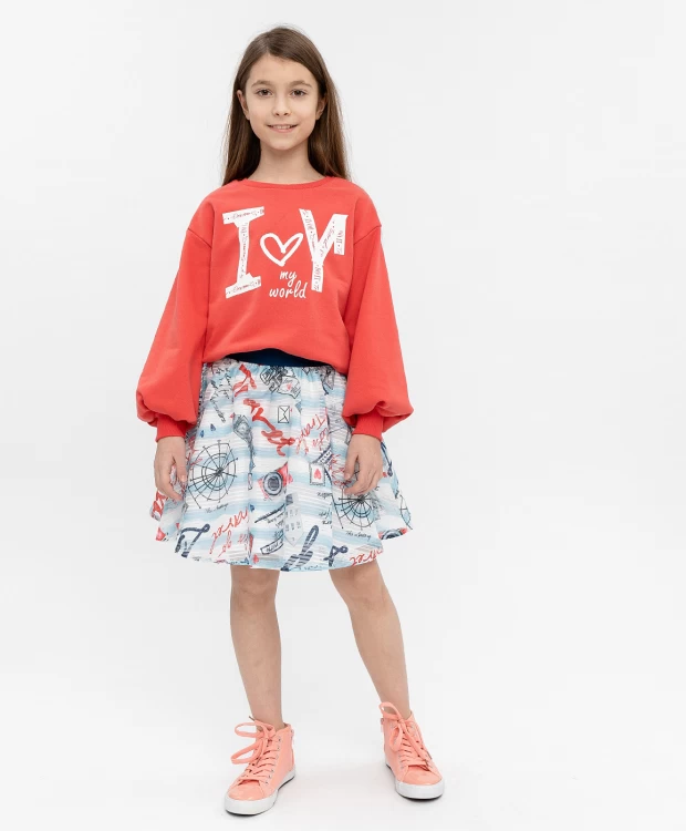 фото Толстовка с принтом button blue (116)