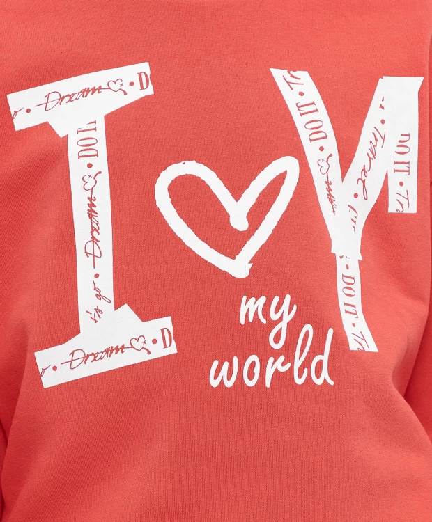 фото Толстовка с принтом button blue (116)