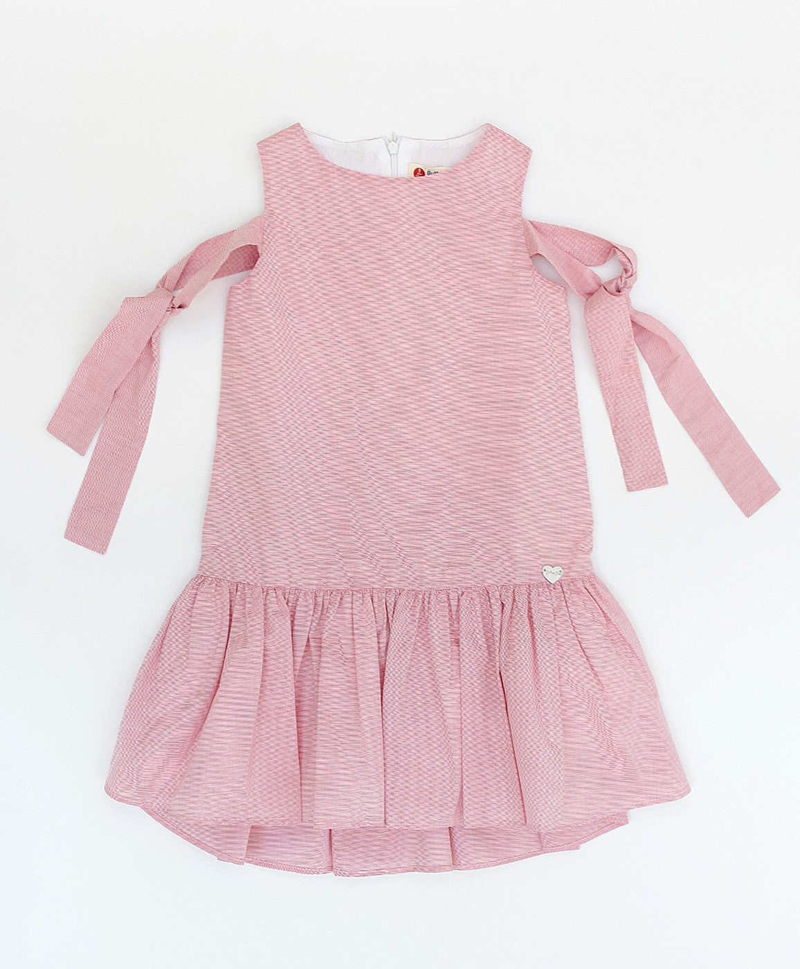 Хлопковое платье Button Blue 120BBGC25023505, размер 140, цвет розовый - фото 1