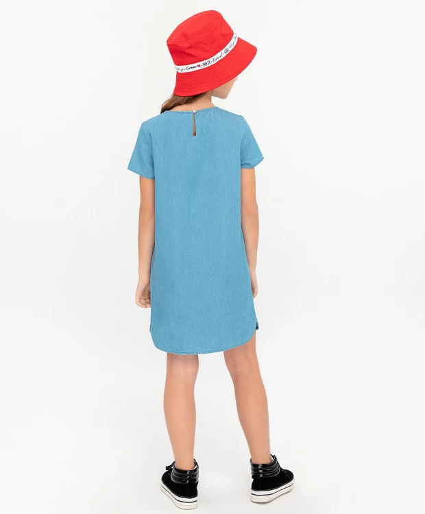 Джинсовое платье Button Blue (110), размер 110, цвет голубой Джинсовое платье Button Blue (110) - фото 3