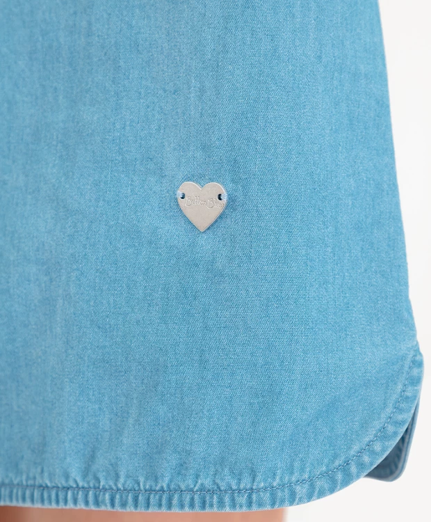 Джинсовое платье Button Blue (134), размер 134, цвет голубой Джинсовое платье Button Blue (134) - фото 8