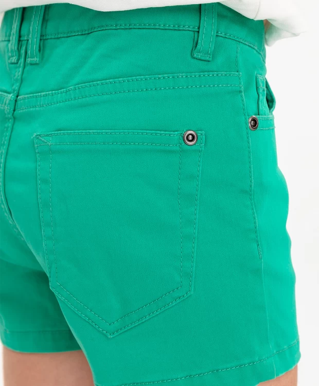 фото Зеленые твиловые шорты button blue (104)