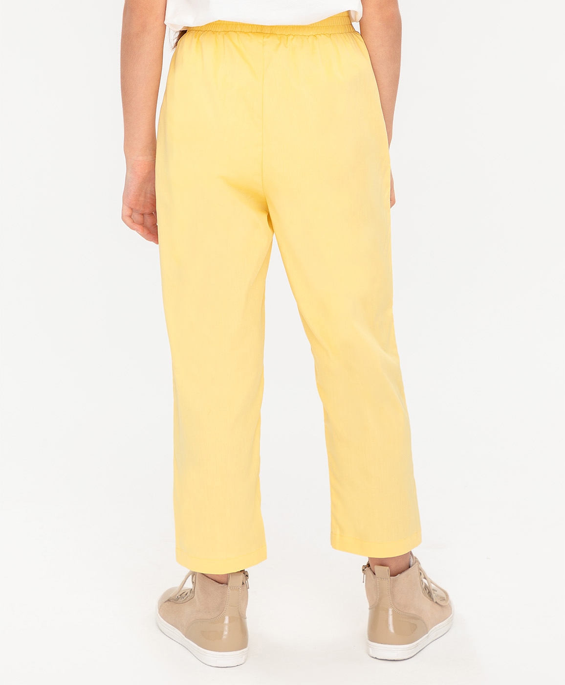 Желтые брюки Button Blue 120BBGC63032700, размер 98, цвет желтый - фото 4