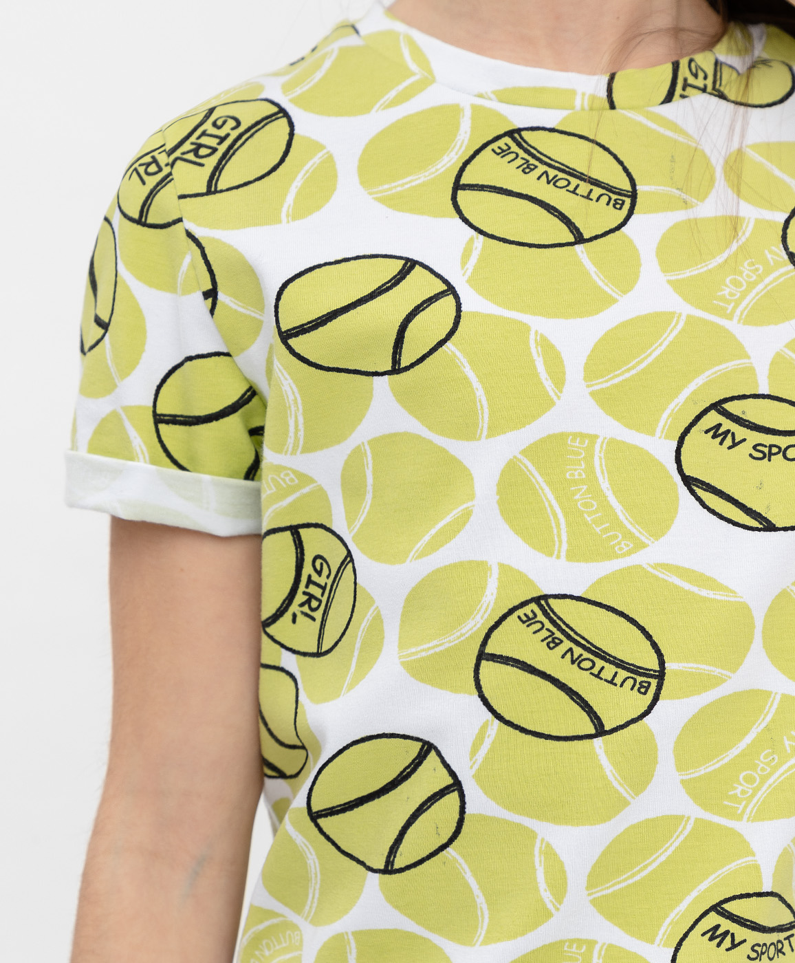 фото Футболка с коротким рукавом button blue