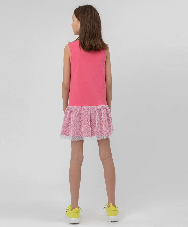 Платье без рукавов Button Blue (110), размер 110, цвет розовый Платье без рукавов Button Blue (110) - фото 4