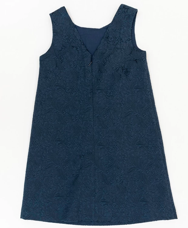 Синее жаккардовое платье Button Blue (152), размер 152, цвет синий Синее жаккардовое платье Button Blue (152) - фото 7