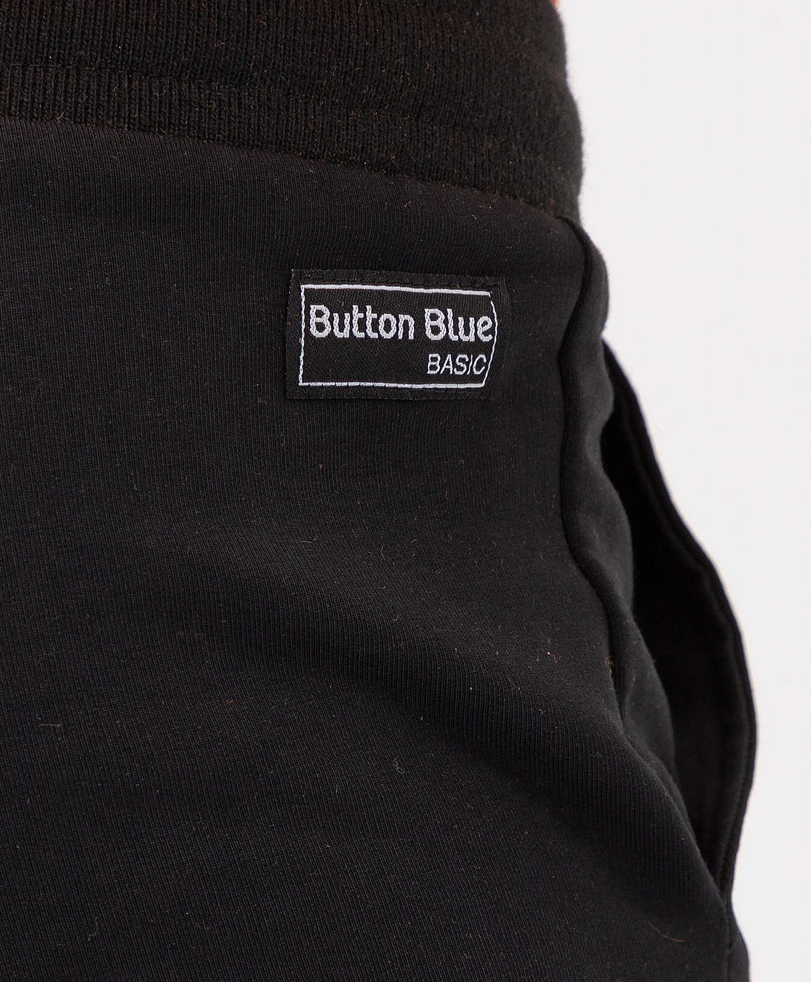Черные брюки Button Blue 121BBBB56010800, размер 110, цвет черный на резинке - фото 3