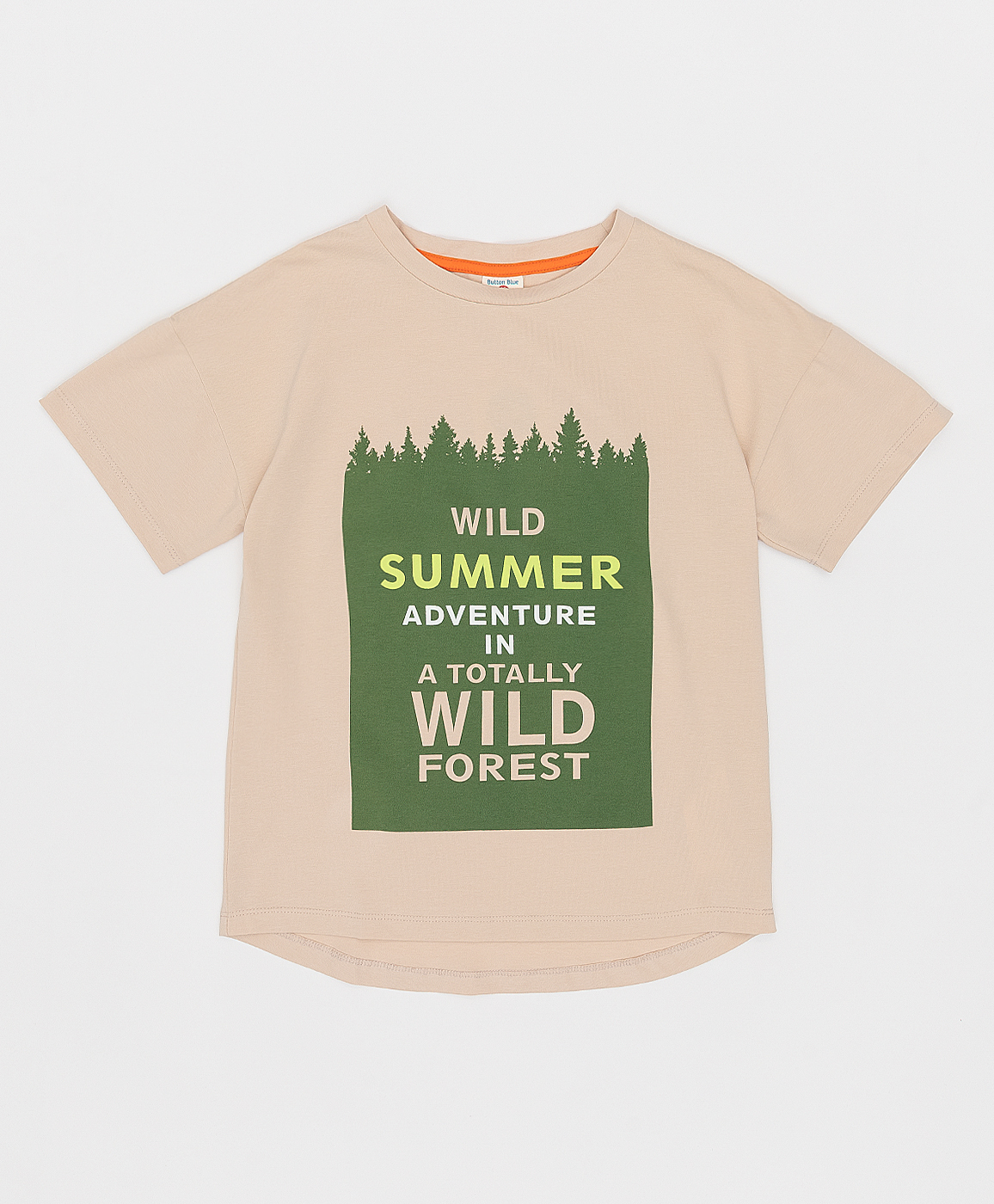 фото Песочная футболка button blue