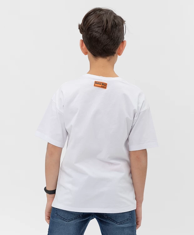 фото Белая футболка button blue (152)