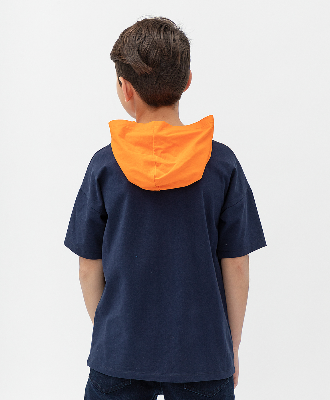 фото Синяя футболка button blue