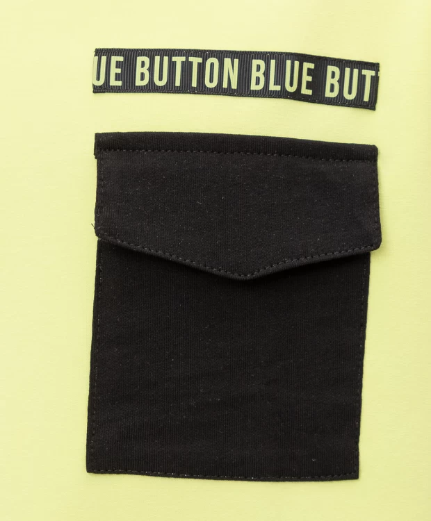 Салатовый свитшот Button Blue (152), размер 152 Салатовый свитшот Button Blue (152) - фото 3