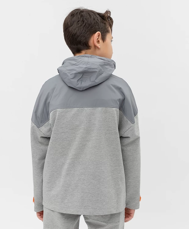 фото Серая толстовка button blue (134)