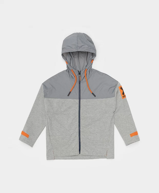 фото Серая толстовка button blue (134)