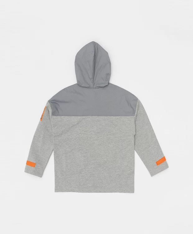 фото Серая толстовка button blue (134)