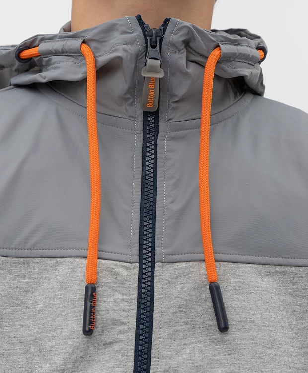 фото Серая толстовка button blue (134)