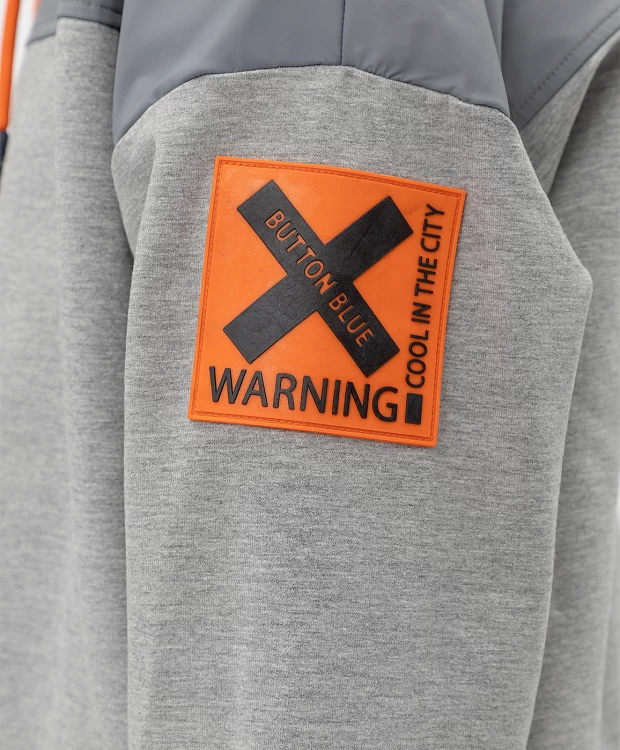 фото Серая толстовка button blue (134)