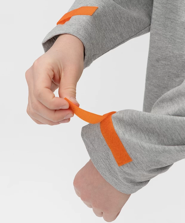 фото Серая толстовка button blue (134)