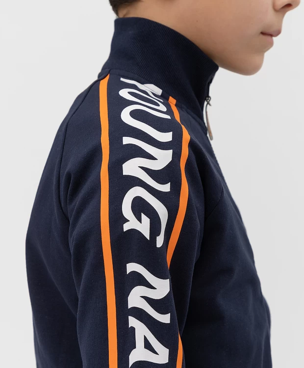 фото Синяя толстовка button blue (140)