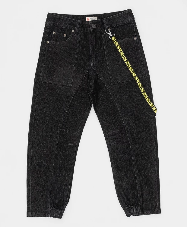 фото Черные брюки button blue (140)