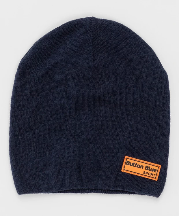 фото Синяя шапка button blue (56)