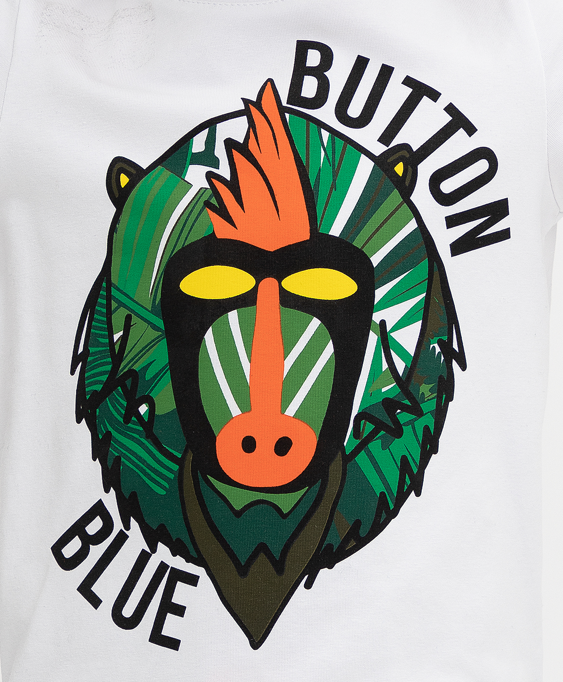 фото Белая футболка button blue