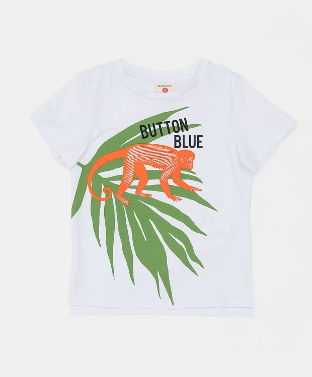 фото Белая футболка button blue (104)