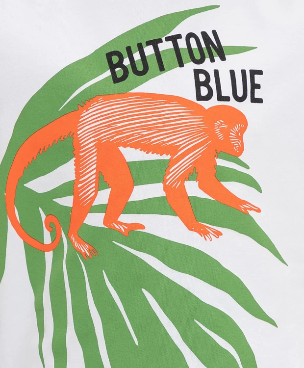 фото Белая футболка button blue (104)