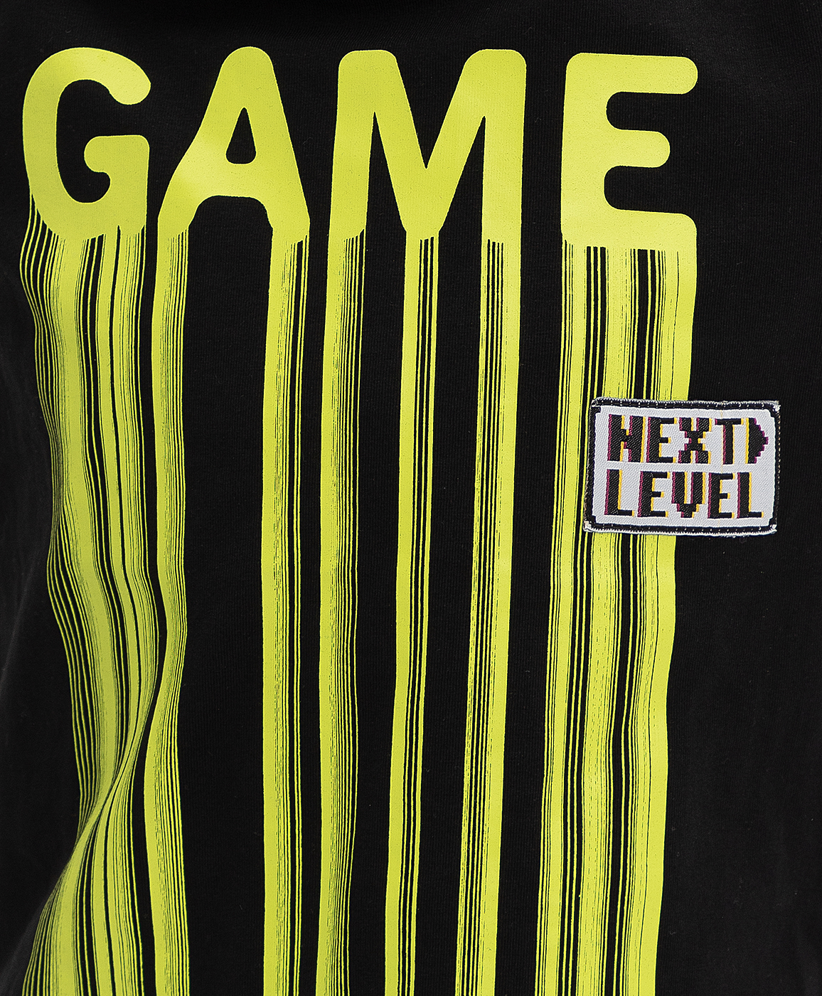 фото Черная футболка button blue