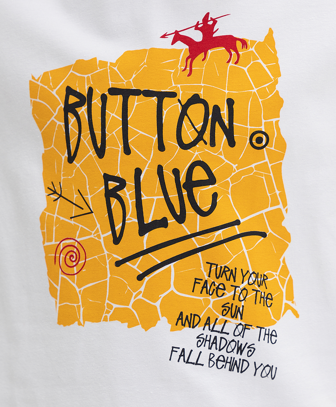 Белая футболка Button Blue 121BBBMC12110200, размер 104, цвет белый - фото 3