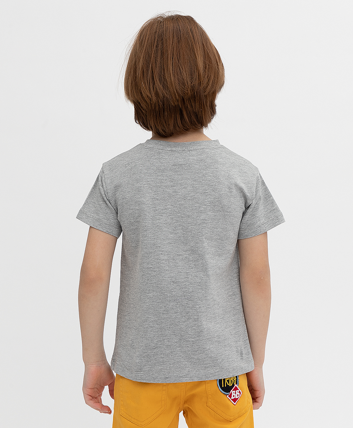 фото Серая футболка button blue