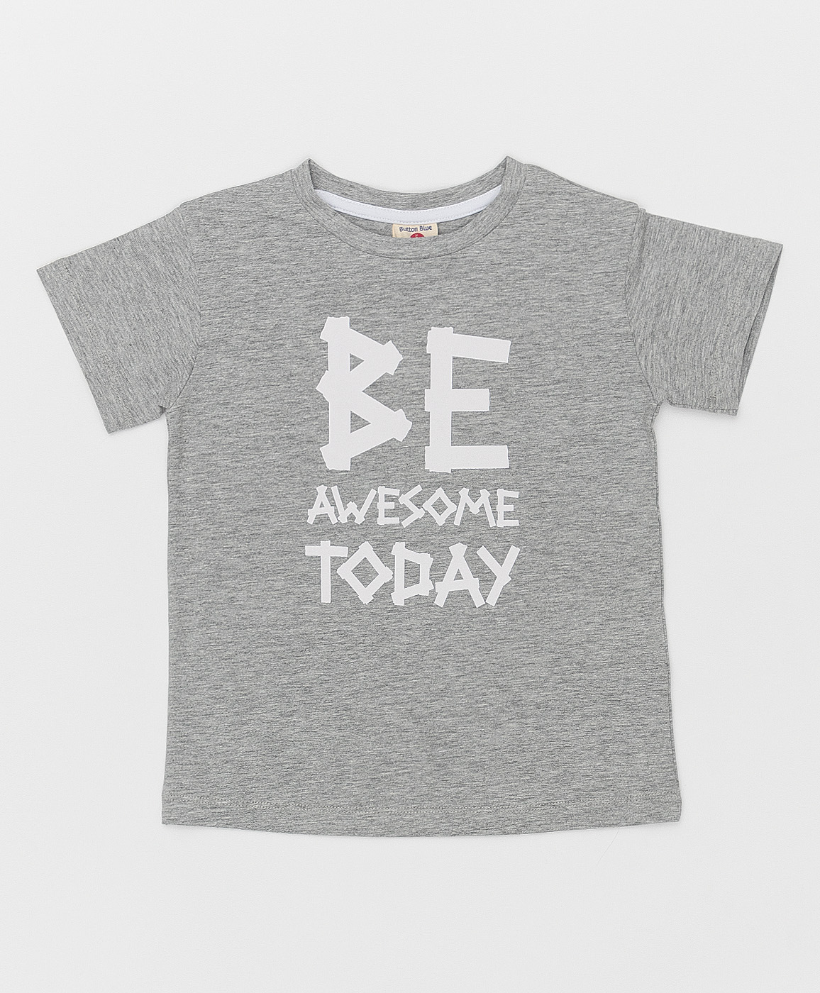 фото Серая футболка button blue