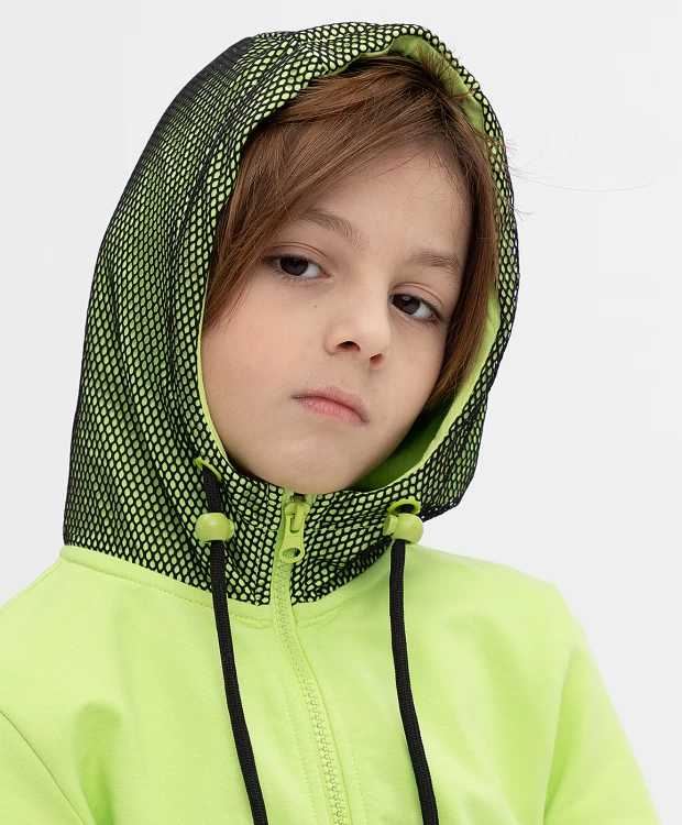 фото Салатовая толстовка button blue (104)