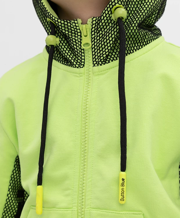 фото Салатовая толстовка button blue (104)