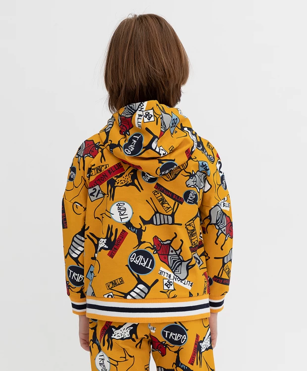 фото Желтая толстовка button blue (98)