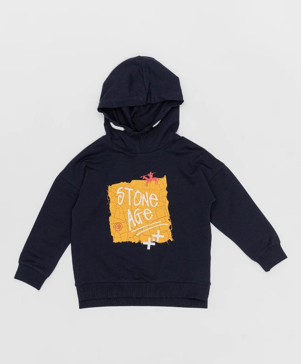 фото Синий худи button blue (98)