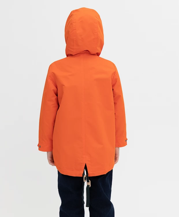 фото Оранжевая ветровка button blue (116)