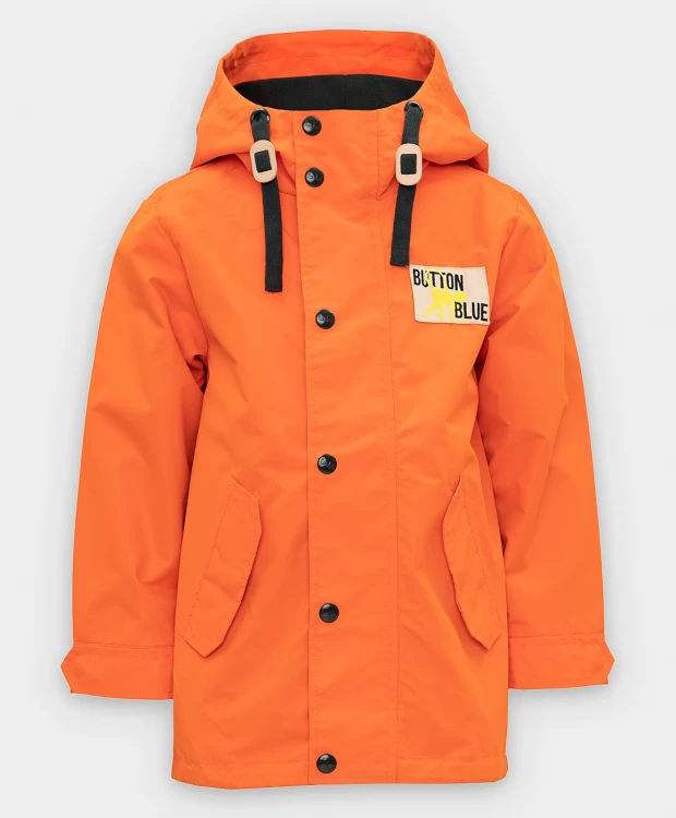 фото Оранжевая ветровка button blue (116)